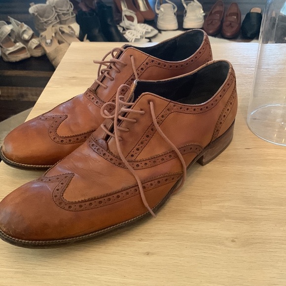 Cole Haan Shoes Oxford Caramel Leather Dress Shoes Poshmark